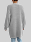 Open Front Dropped Shoulder Slit Cardigan nicholesgifts