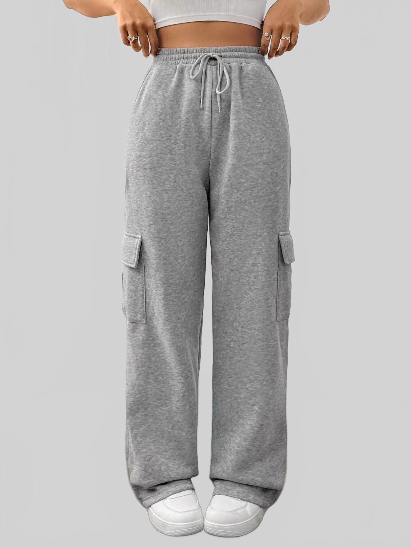 Women Relaxed Fit Pants with Drawstring Waist nicholesgifts