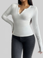 Devine Quarter Button Long Sleeve T-Shirt NicholesGifts