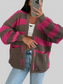 Striped Open Front Long Sleeve Cardigan nicholesgifts