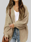 Drop Shoulder Balloon Sleeve Cardigan nicholesgifts