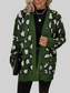 Women Leopard Open Front Dropped Shoulder Cardigan nicholesgifts