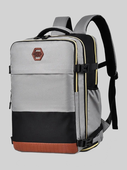 Color Block Multi-Pockets Backpack Bag nicholesgifts