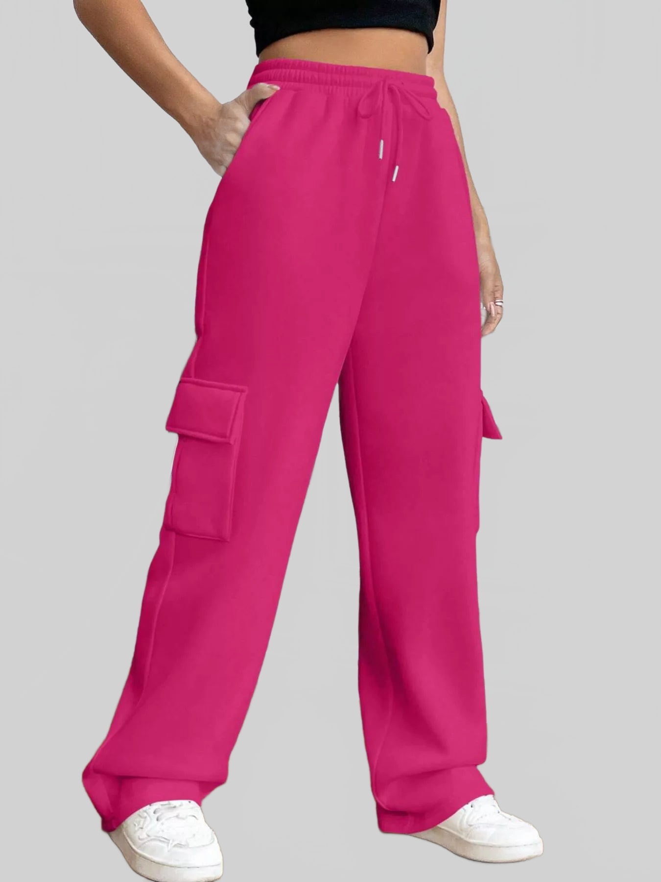 Women Relaxed Fit Pants with Drawstring Waist nicholesgifts