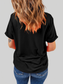 Women Letter Graphic Round Neck T-Shirt nicholesgifts