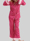 Silky Button Up Top and Pants Lounge Set nicholesgifts