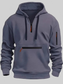 Men's Full Size Half Zip Long Sleeve Hoodie Plus Size nicholesgifts