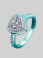 1 Carat Moissanite Heart 925 Sterling Silver Ring nicholesgifts