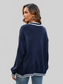 Angel Wings Buttoned V-Neck Long Sleeve Cardigan nicholesgifts