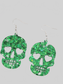 Women Acrylic Skull Drop Earrings nicholesgifts