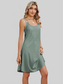 Eyelet Scoop Neck Double Strap Dress nicholesgifts