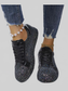 Women Sequin Lace Up Sneakers nicholesgifts