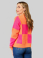 Women Angel Wings Woven Right Checkered V-Neck Dropped Shoulder Cardigan nicholesgifts