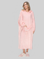 Double Take Full Size Pocketed Hooded Midi Lounge Dress nicholesgifts