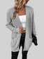 Rib-Knit Open Front Pocketed Cardigan nicholesgifts