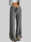 Women Striped Wide Leg Drawstring Pants nicholesgifts