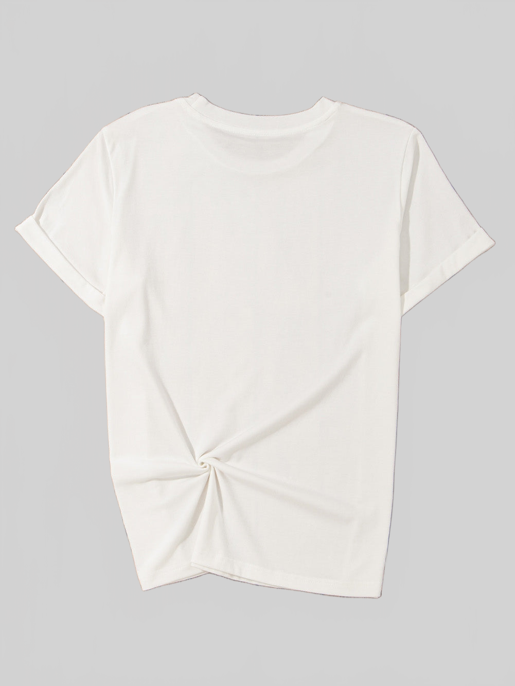 Women Letter Graphic Round Neck Short Sleeve T-Shirt nicholesgifts