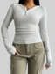 Devine Quarter Button Long Sleeve T-Shirt NicholesGifts