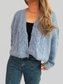 Cable Knit Button-Up Cardigan nicholesgifts