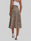 Tied Slit Printed Skirt nicholesgifts