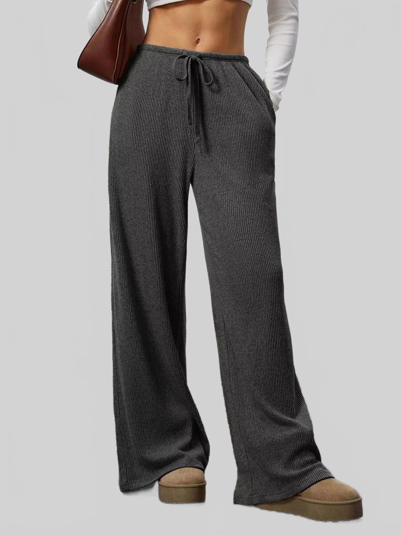 Women Relaxed Fit Drawstring Pants nicholesgifts