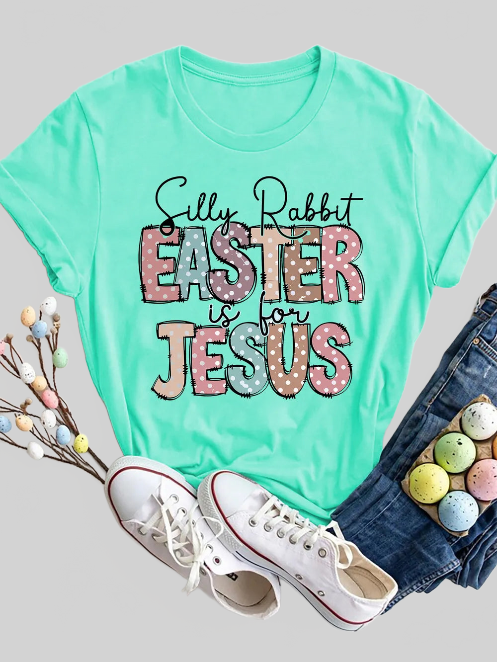 Letter Graphic Round Neck Short Sleeve T-Shirt nicholesgifts