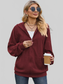 Drawstring Zip Up Dropped Shoulder Hoodie nicholesgifts