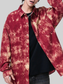 Men's Plus Size Tie-Dye Button-Up Shirt nicholesgifts