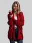 Dolman Sleeve Open Front Ribbed Trim Longline Cardigan nicholesgifts
