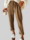 Women Casual Corduroy Drawstring Waist Pants nicholesgifts