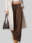 Women Wide Leg Corduroy Drawstring Pants nicholesgifts
