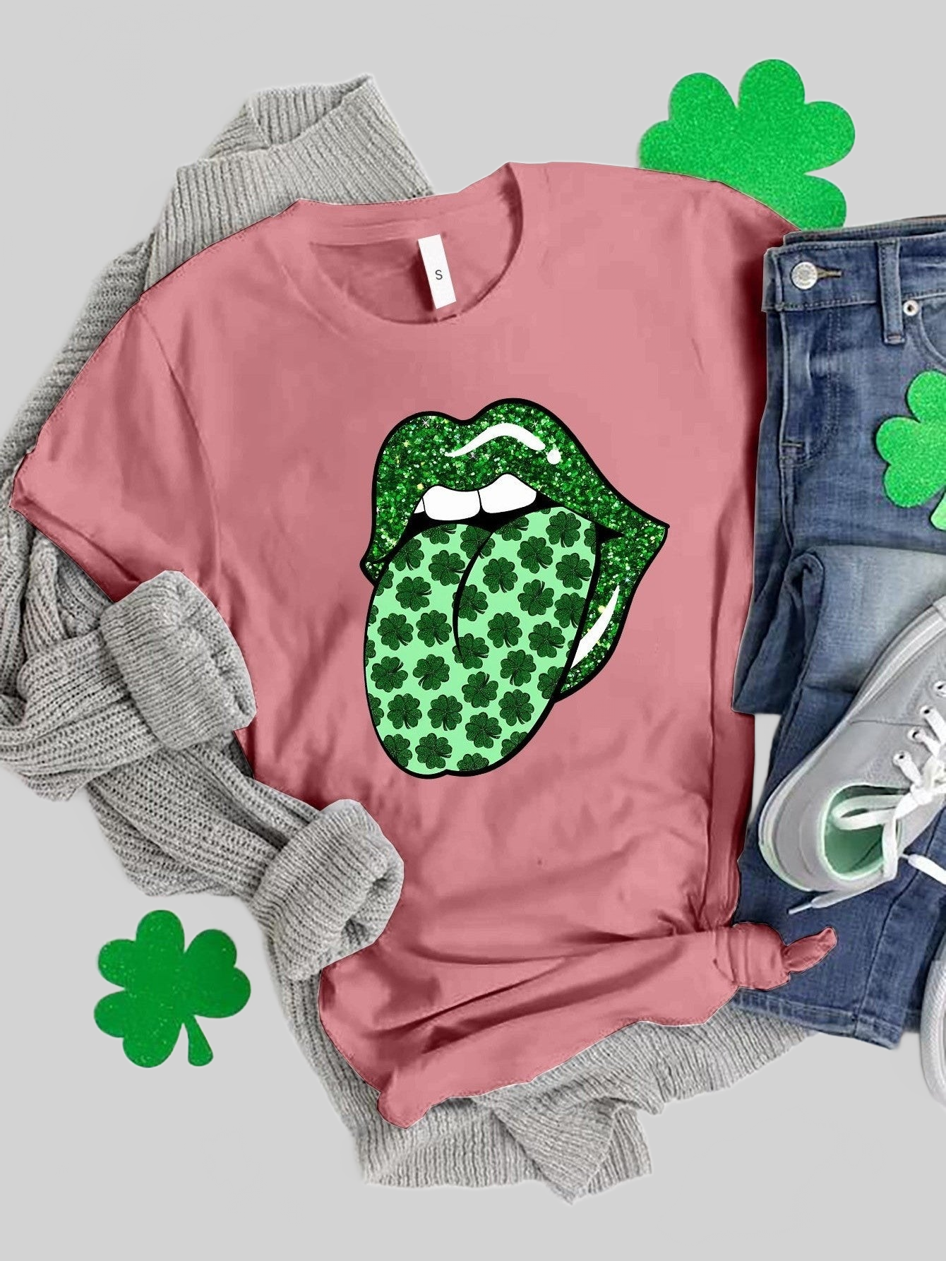 Saint Patrick's Day Round Neck T-Shirt nicholesgifts