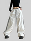 Women Wide Leg Drawstring Pants nicholesgifts