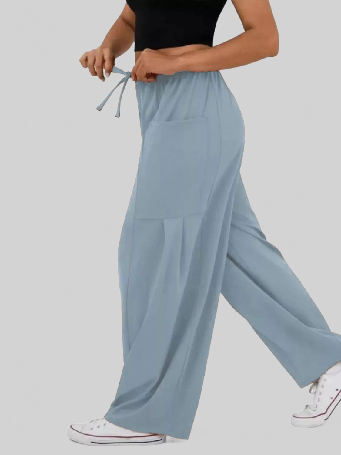 Women Relaxed Fit Drawstring Pants nicholesgifts