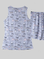 Printed Round Neck Top and Shorts Lounge Set nicholesgifts