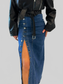 Front Button Slit Midi Denim Skirt nicholesgifts