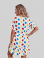 Tied Frill Short Sleeve Mini Dress nicholesgifts