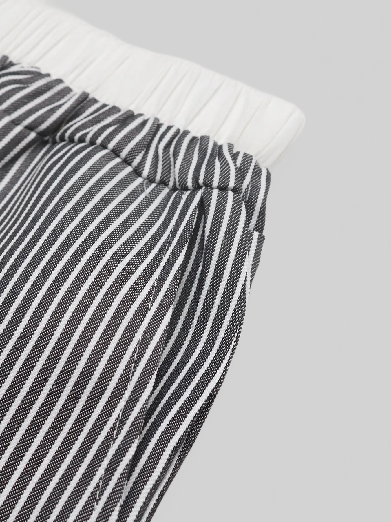Women Striped Wide Leg Drawstring Pants nicholesgifts