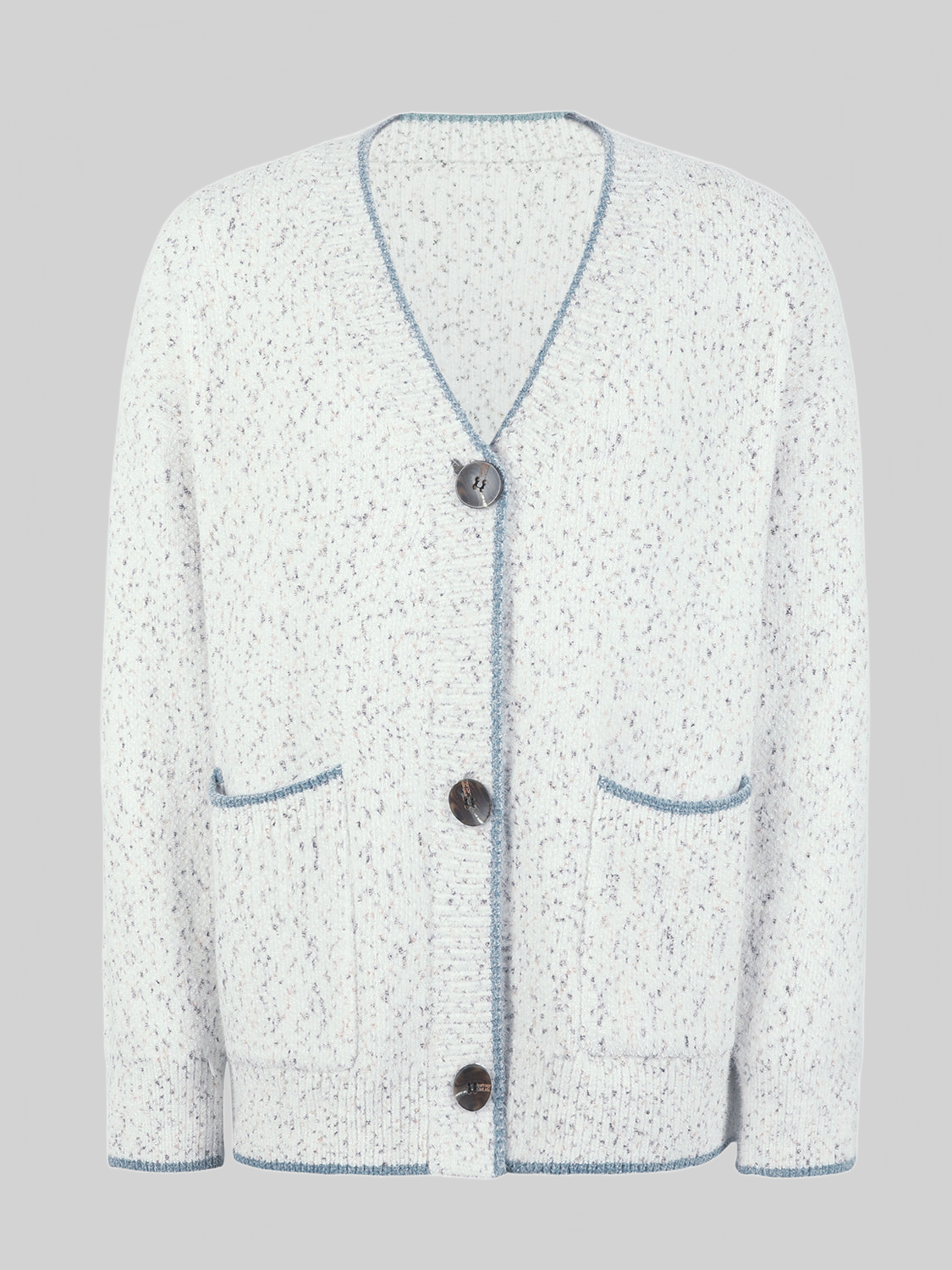 Button Down V-Neck Cardigan with Pockets nicholesgifts
