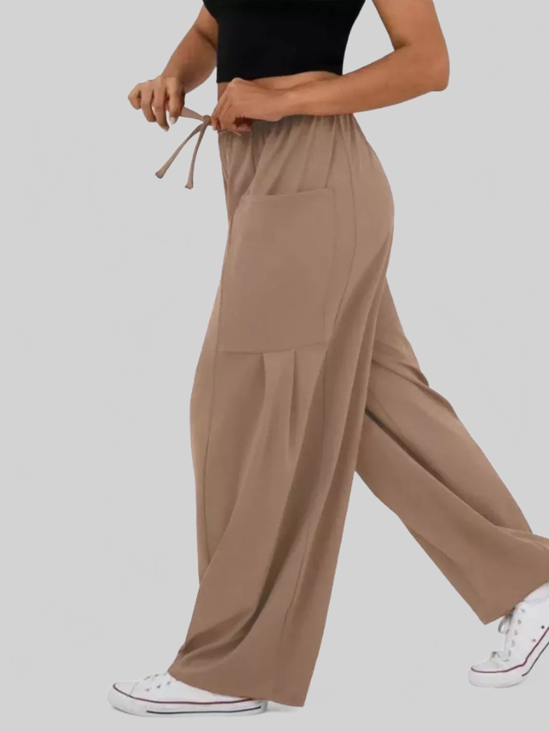 Women Relaxed Fit Drawstring Pants nicholesgifts