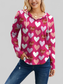 FAM-FAM Heart Drawstring Dropped Shoulder Hoodie NicholesGifts