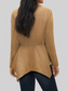 Handkerchief Hem Button Up Collared Neck Jacket nicholesgifts