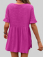 Women Round Neck Short Sleeve Blouse nicholesgifts