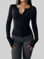 Devine Quarter Button Long Sleeve T-Shirt NicholesGifts