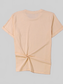 Pumpkin Round Neck Short Sleeve T-Shirt nicholesgifts