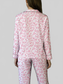 Leopard Print Button Up Top and Pants 2cps Pajama Set nicholesgifts