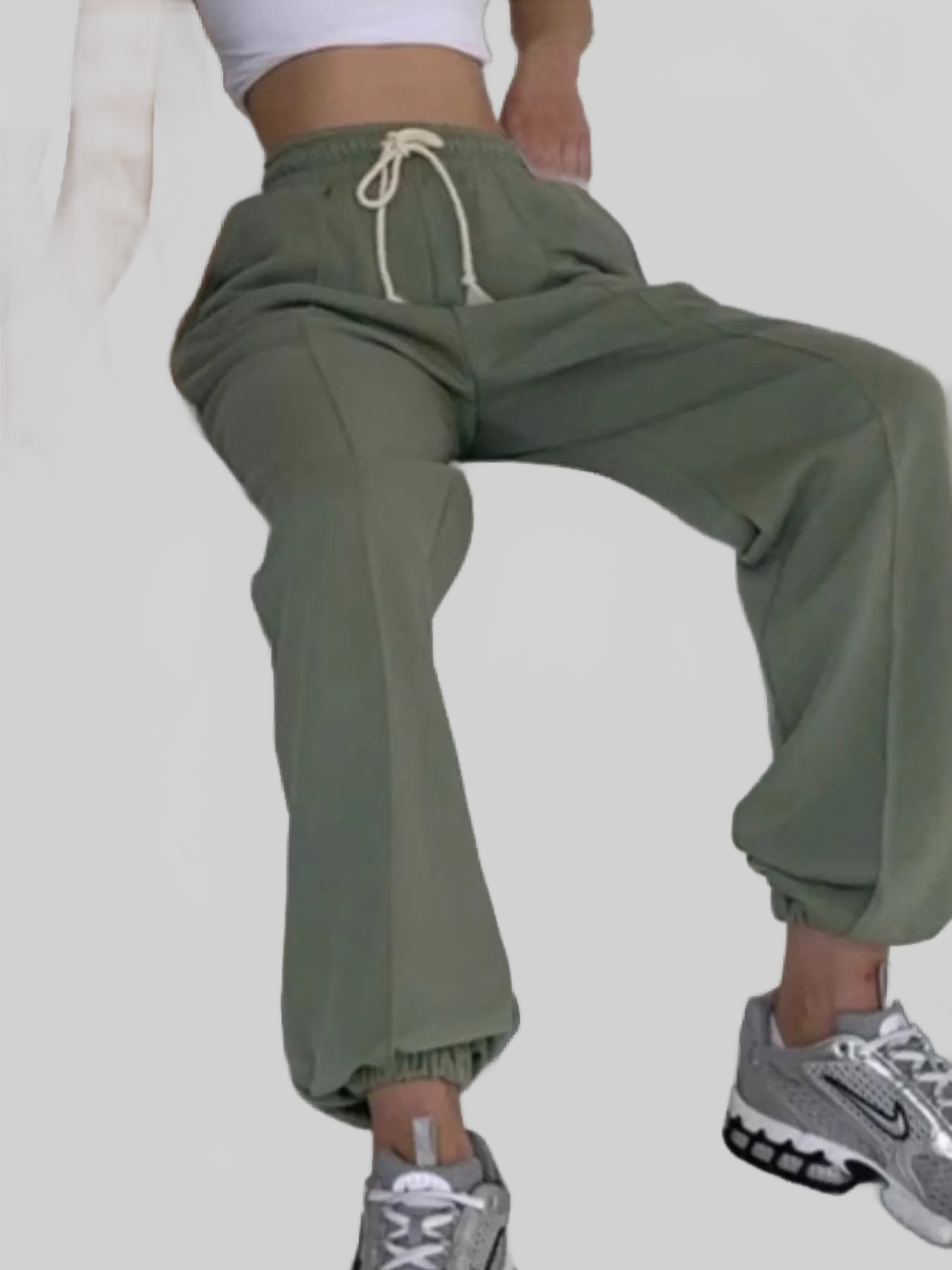 Women Casual Drawstring Jogger Pants nicholesgifts