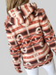 Geometric Zip Up Long Sleeve Hooded Jacket nicholesgifts