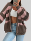 Striped Open Front Long Sleeve Cardigan nicholesgifts