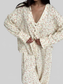 Floral Print Button-Down Top and Pants Lounge Set nicholesgifts
